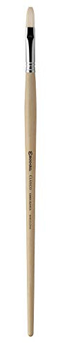 Escoda Clasico Series 4829 Long Handle Artist Oil & Acrylic Brush, 14, Flat