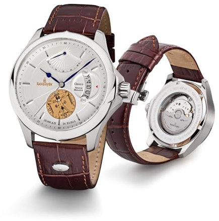 Kronsegler Genius - Horarium Mechanicus - Herren Armbanduhr Automatik Stahl-Bicolor