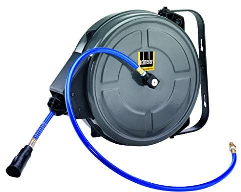 Schneider Druckluft GmbH DGKD312517 Schneider airsystems Druckluft Schlauchtrommel SLA 8-15, Länge: 15 m, Schnellkupplung und Stecknippel, schwenkbar