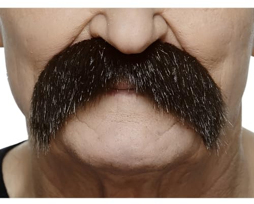Mustaches Selbstklebender Grandpa's Gefälschter Schnurrbart, Neuheit, Falsche Gesichtsbehaarung, Kostümzubehör für Erwachsene