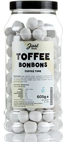 Toffee Bonbons Gift Jar from the A-Z Sweetshop Collection