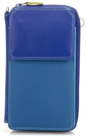 Mywalit Zip Round Multi Purse with Shoulder Strap