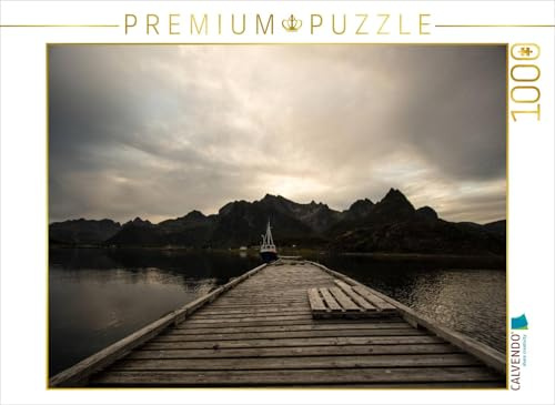 CALVENDO Puzzle Der Steg im Abendlicht | 1000 Teile Lege-Größe 64 x 48 cm Foto-Puzzle für glückliche Stunden