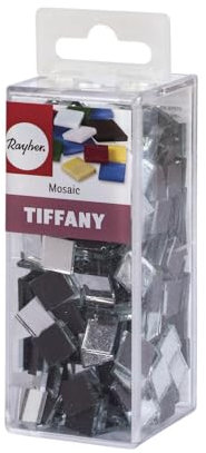 Rayher Spiegelmosaik 1x1cm, ca.400Stück, SB-Box 200g ,1450600, weiß