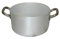 Agnelli ALMA10428 Cacerola Alta con 2 Mangos de Acero, Aluminio Profesional 3mm, Plateado