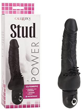 Waterproof Power Stud Cliterrific Vibrator, schwarz