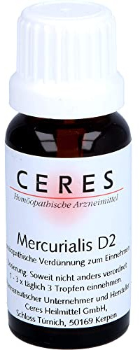 CERES Mercurialis D2 flüssige Verdünnung, 20 ml Lösung