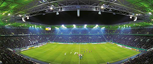 Mönchengladbach MITTE Stadion Panorama - hochwertiger Fine Art Print (120 cm x 50 cm)