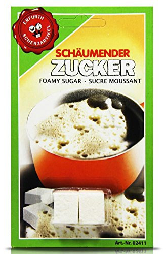 Schäumender Zucker Scherzzucker