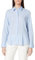 Seidensticker Damen City Langarm Modern Fit Uni Bügelfrei Bluse, Blau, 48 EU