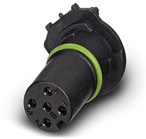 PHOENIX CONTACT SACCEC-M12FSB-2CON-M16/2,0-910 Bus-System-Einbaubuchse, Profibus, 2-Polig, M12, B-Kodiert, Vorderwund-Schraubmontage mit M16-Gewinde, Positionierbar, mit 2m Buskabel, 2mm x 0.25mm, 100 Stk