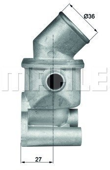 MAHLE TI 71 87D Kühlwasserthermostat mit Dichtung u.a. passend für FIAT UNO (146_)