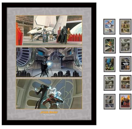 Pyramid International FP11366P-PL Star Wars (The Final Battle) gerahmter Druck, 250 GSM Paperwrap MDF, Mehrfarbig, 44 x 33 x 4 cm