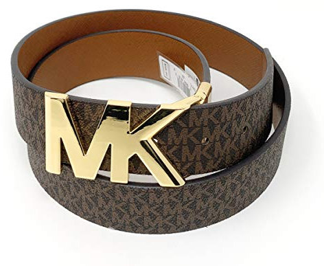 Michael Kors Signature Logo Reversible Belt - Brown (Medium) …