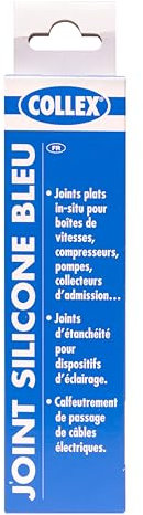 GEB Joint silicone bleu Collex spécial automobile pour l'étanchéité plane - 80ml