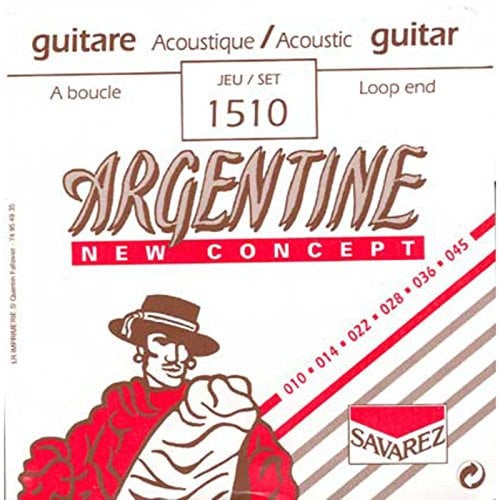 Savarez 1510 Loop End Argentine Guitar Strings 010/045, Extra Light mit Schlinge