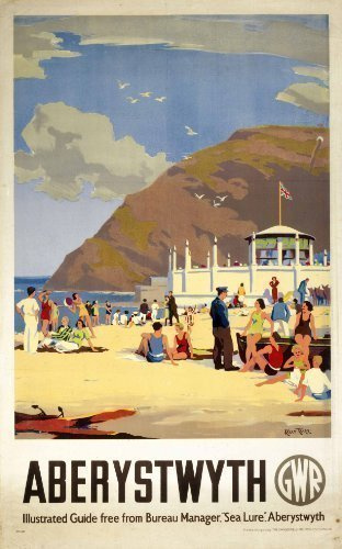 signs-unique Aberystwyth (pt) (old GWR ad.) fridge magnet