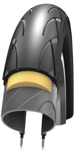 Ralf Bohle GmbH 318696 - reifen kid plus 14x1 3/8 puncture-guard activeline hs413 twinskin rigida negro