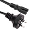BeMatik - Cable eléctrico AU AS/NZS-3112-1 a IEC-60320-C7 de 1.8m Negro