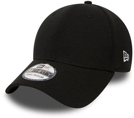 New Era 39Thirty Stretch-Fit Cap - NE Flag schwarz - M/L