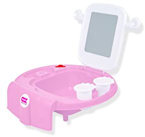 OKBABY Space - Mini Lavabo per Bambini, Si Fissa alla Vasca o al Bidet - Rosa