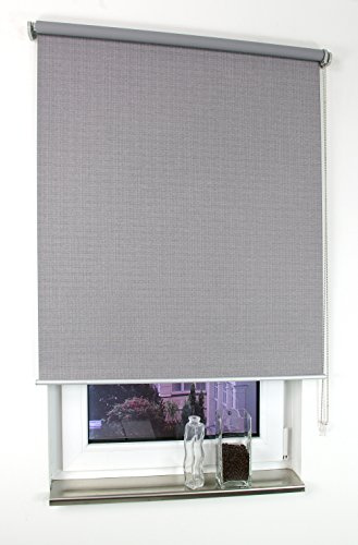 Liedeco Rollo Struktur Verdunkelung, Seitenzugrollo, Länge 175 cm anthrazit, 62 cm x 175 cm (B x L)