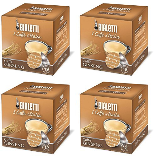 48 CAPSULE ALLUMINIO BIALETTI MOKESPRESSO I CAFFE' D'ITALIA CAFFE' GINSENG