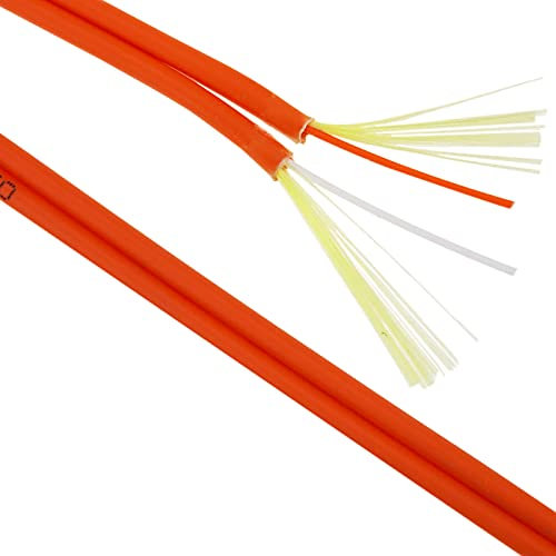 BeMatik - Bobine de Fibre Optique de 3,0 mm Duplex multimode 50/125 500 m OM2