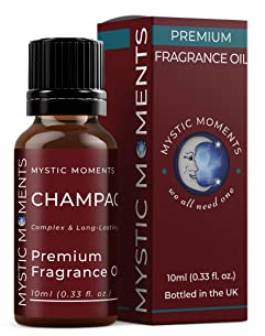 Mystic Moments | Champagne Fragrance Oil | 10ml | Champagne notes create a sparkling fruity scent for candles, soaps, wax melts and diffusers.
