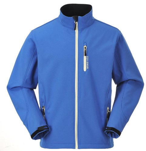 Cox Swain Herren 3-Lagen Outdoor Softshell Jacke Alto - 8.000mm Wassersäule - 2.000mm atmungsaktiv, Colour: Black/Red Zipper, Size: S