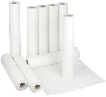 Lot de 9 Rouleaux de papier pour table de massage 51 cm de large 40 m de long
