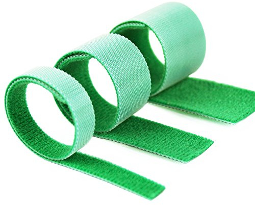 Goodymax 2 m Klettband beidseitig, Back to Back Farbe Grün (3 cm)
