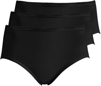 Pompadour Damen Taillenslip 3er Pack, 7739-015, 44, Schwarz