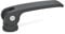 Ganter Normelemente GN 927-101-M8-B-B 927-101-M8-B-B-Exzenterspanner mit Innengewinde, Form B: ohne Stellmutter, Grifflänge l1: 101mm Gewinde d2: M8