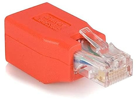 StarTech.com Adapter CAT6 Ethernet Network Cable Direct Straight Crossover Crossover UTP Patch RJ45 Adapter for Cable (RJ-45, RJ-45, Male/Female, Red, 1.5cm, 4.5cm