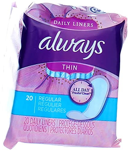 Always Thin Slipeinlagen Regular ohne Duft, 20 Stück