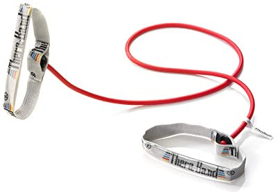 TheraBand Widerstandstrainer Bodytrainer Tubing mit flexiblen Griffen Rot | Mittel, OneSize