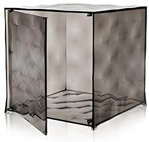 Kartell Optic, Cube de conteneur, Cristal, avec battant