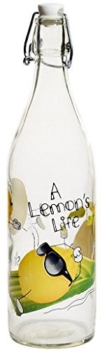 Lory Flasche mit Bügel Bügelflasche Nadia Lemon 1.000 ml D 8 cm Moderner Zeitloser Style