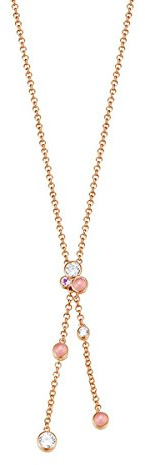 Esprit Damen Halskette 925 Sterling Silber Zirkonia sweet parfait weiß ESNL93189B