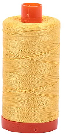 Aurifil Mako Cotton Thread Solid 50wt 1422yds Pale Yellow