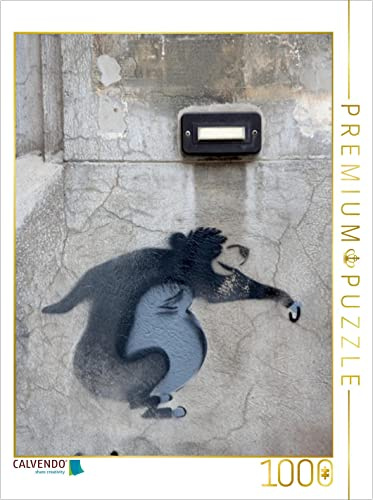 CALVENDO Puzzle EIN Motiv aus dem Kalender Stencil Art 2017 - Schablonen Graffiti an Häuserfassaden/Planer | 1000 Teile Lege-Größe 48 x 64 cm Foto-Puzzle für glückliche Stunden