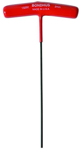 BONDHUS, HT3MM T-Handle HEX Driver, 3MM, 13256