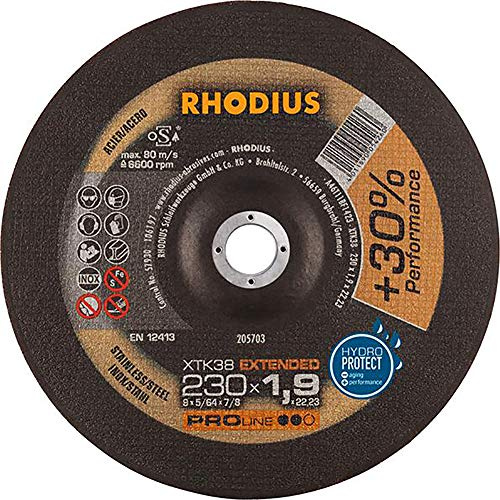 RHODIUS Trennscheibe XTK38 230 x 1,9mm gekröpft