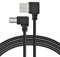 chenyang Cable del escáner de impresora USB 2.0 a USB Tipo B Cable del escáner de impresora 90 grados en ángulo de 1.0m izquierdo