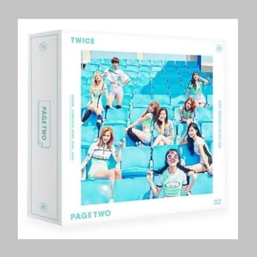 TWICE - [PAGE TWO] 2nd Mini Album Mint ver. CD+72p Photo Book+7p Garland+1p Lenticular Card & Holder+3p Photo Card K-POP Sealed