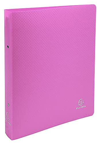 Exacompta 5 semi-rigid ring binders OPAK A4 2 rings pink