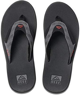 Reef Fanning Prints, Herren Zehentrenner, Grau (Grey Plaid/Bla Gpc), 37.5 EU (5 UK)