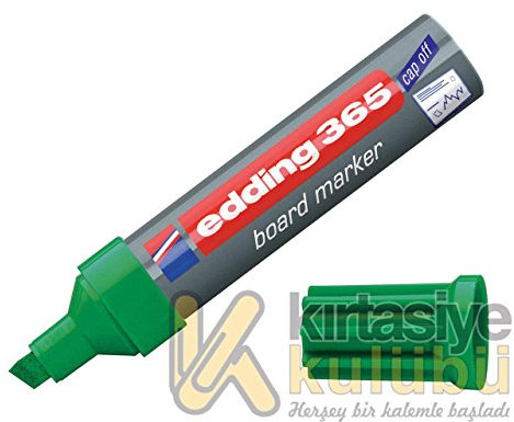 edding 365 Whiteboardmarker - grün - 1 Whiteboard Stift - Keilspitze 2-7 mm - für Whiteboard, Glas, Schreibtafel, Flipchart - trocken und rückstandsfrei abwischbar, trocknet nicht aus
