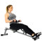 Sunny Health & Fitness Rudergerät SF-RW1205 Rudergerät mit 12-stufigem einstellbarem Widerstand, digitalem Monitor und maximalem Gewicht von 100 kg